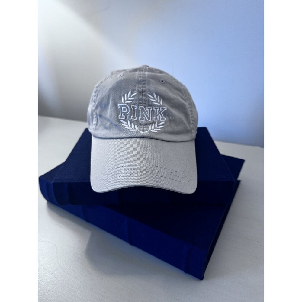 Victorias Secret PINK Womens Khaki Adjustable Strap Baseball Cap One Size